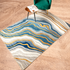 Oceanic Abstract Floor Rug (6.5 x 9.5 Feet)