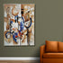 Eclectic Modernity 100% Hand Painted Wall Painting (With outer Floater Frame)