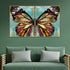 Butterfly Bliss Framed Canvas Print - Set Of 2