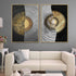 Luxor Twin Circular Discs Framed Canvas Print