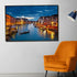 City Lights Framed Canvas Print