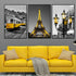 Parisian Grandeur Framed Canvas Print set of 3