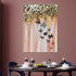 Shimmering Butterflies Pink Hand painted Wall Painting (With Outer Floater Frame)