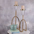 The Golden Mirage Candle Stand - Set of 2