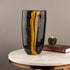 The Black and Gold Nile Handblown Decorative Vase - Small