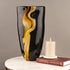 The Black and Gold Nile Handblown Decorative Vase - Big