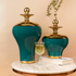 Naomi Antique Green Vase & Decorative Showpiece - Pair