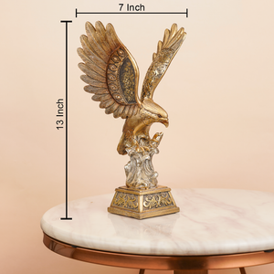 Gold Majestic Eagle Decorative Showpiece