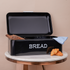 Polk Street Air Tight Bread Box - Black