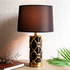 The Midlands Cylindrical Ceramic Table Lamp - Black