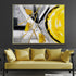 Ross Abstract Contemporary Handpainted Wall Art (With Outer Floater Frame)